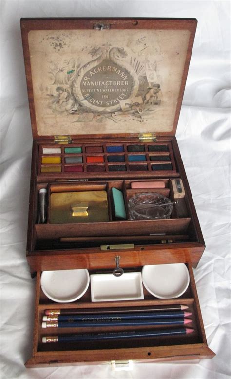 Vintage Watercolor Paint Box 